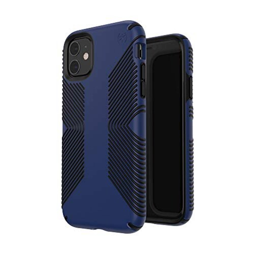 Funda Speck Products Presidio Grip - Carcasa para iPhone 11, Color Azul y Negro