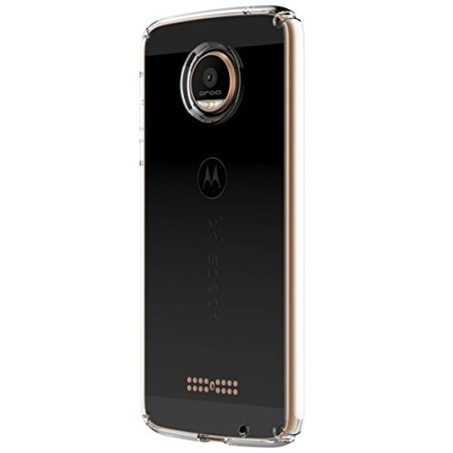 Funda Speck Products CandyShell Clear Case for Moto Z Droid Smartphone, Clear/Clear