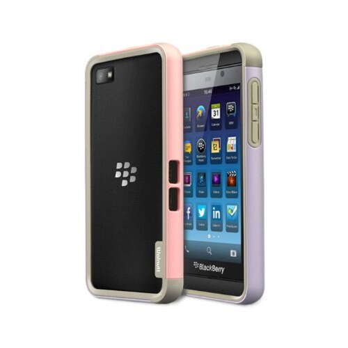 Funda Zenus Walnut Bumper Trio TPU Estuche para Blackberry Z10 - empaque de fábrica