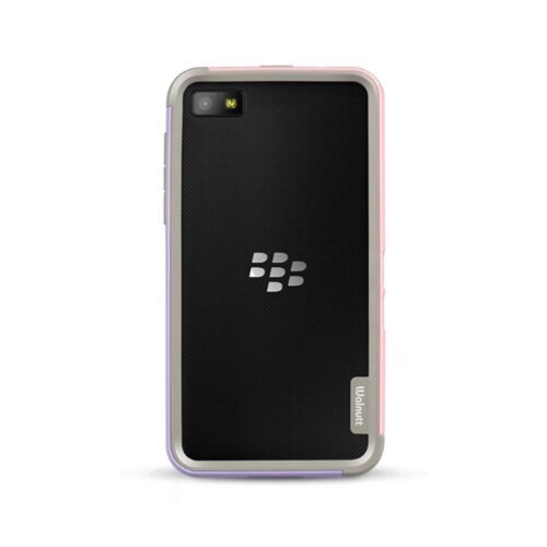 Funda Zenus Walnut Bumper Trio TPU Estuche para Blackberry Z10 - empaque de fábrica