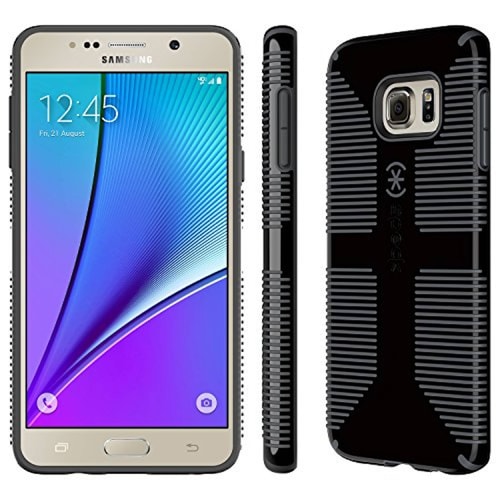 Funda Speck Products 73067-B565 CandyShell Grip Case for Samsung Note 5, Black/Slate