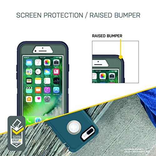 Funda OtterBox DEFENDER SERIES para iPhone 8 Plus & iPhone 7 Plus (solamente) - Negro