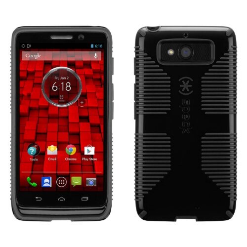 Funda Speck Products Candy Shell Grip Case for Motorola Droid Mini - Black/Slate Grey