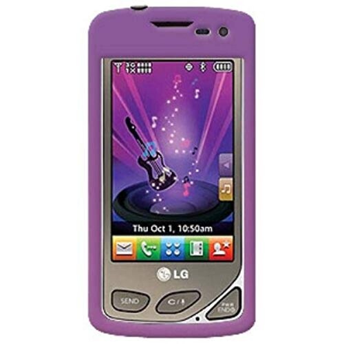 Funda Amzer Polished Snap-On Crystal Hard Case for LG Chocolate Touch VX8575 - Purple