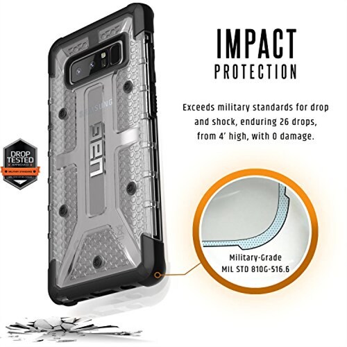 Funda URBAN ARMOR GEAR UAG Samsung Galaxy Note8 teléfono sma - Ice)