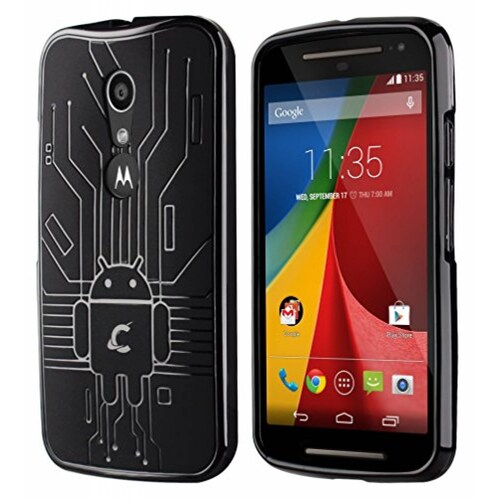 Funda Cruzerlite Caso Bugdroid Circuito Los Bloques de 3 egro/Claro