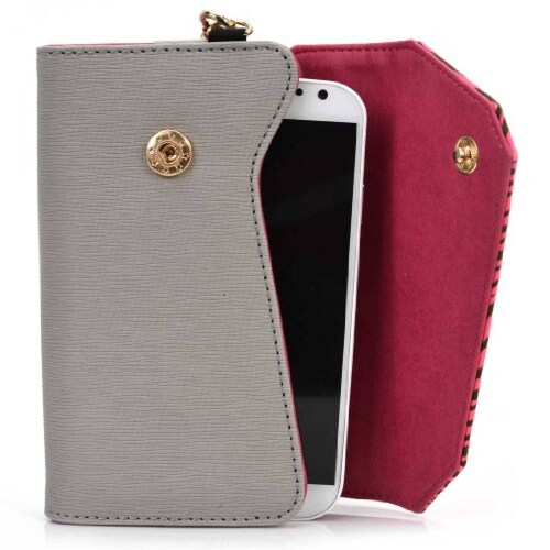 Funda Kroo Smartphone Wallet with Shoulder Strap - Frust Pink Zebra