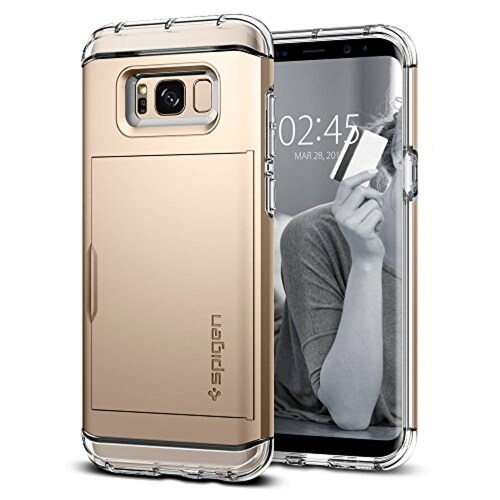 Funda Spigen Funda para Galaxy S8, Crystal Wallet, Walle orado Arce