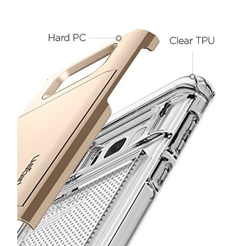 Funda Spigen Funda para Galaxy S8, Crystal Wallet, Walle orado Arce