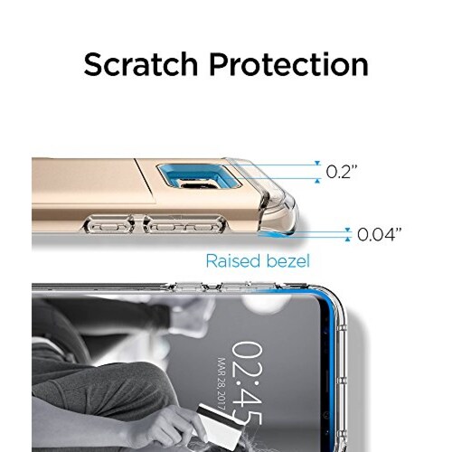 Funda Spigen Funda para Galaxy S8, Crystal Wallet, Walle orado Arce