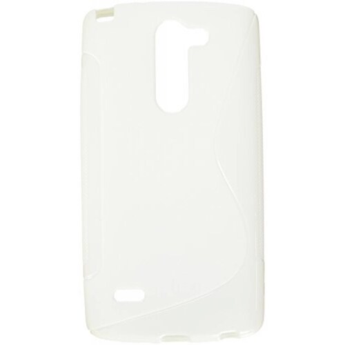 Funda JUJEO S-Line Pattern Flexible TPU Case for LG G3 S ng - White