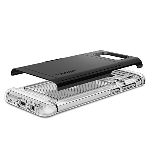 Funda Spigen Funda para Galaxy S8 Plus, Crystal Wallet,  us - Negro
