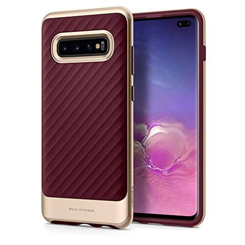Funda Funda Galaxy S10 Plus, Spigen Neo Hybrid Designed  - Burgundy