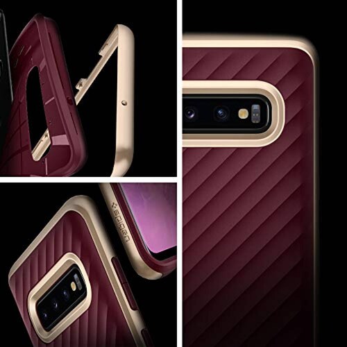 Funda Funda Galaxy S10 Plus, Spigen Neo Hybrid Designed  - Burgundy
