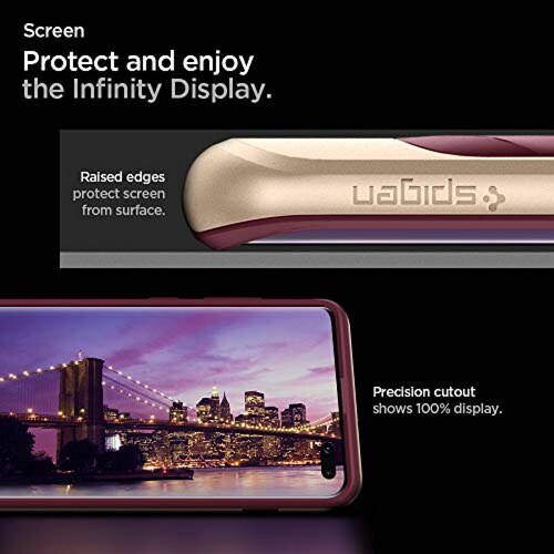 Funda Funda Galaxy S10 Plus, Spigen Neo Hybrid Designed  - Burgundy