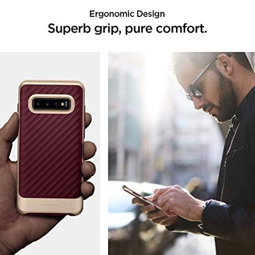 Funda Funda Galaxy S10 Plus, Spigen Neo Hybrid Designed  - Burgundy