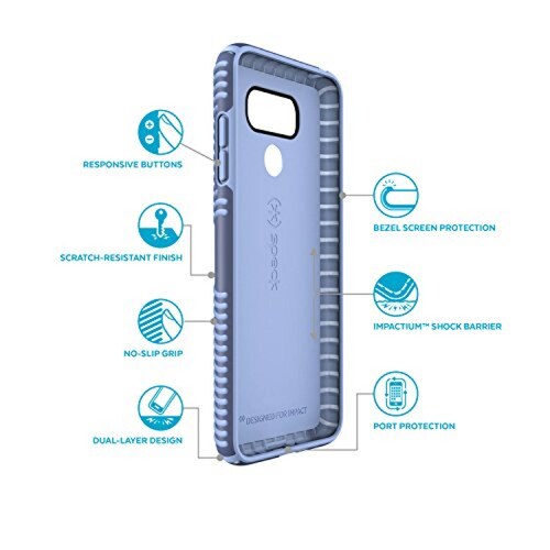 Funda Speck Products Presidio Grip - Carcasa para LG G6, ight Blue)