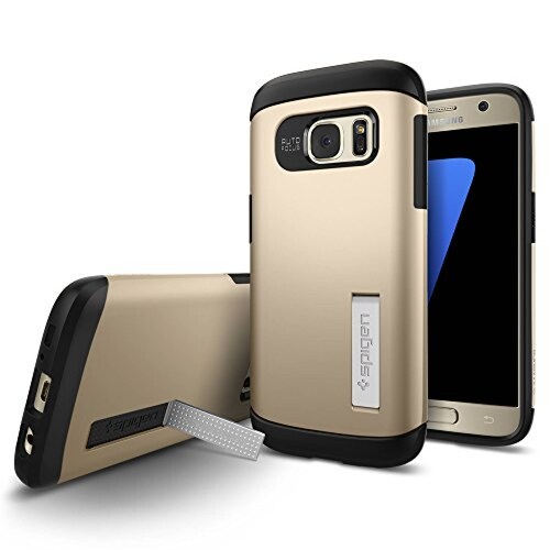 Funda Spigen Funda para Galaxy S7, Slim Armor, con Air C do Champán