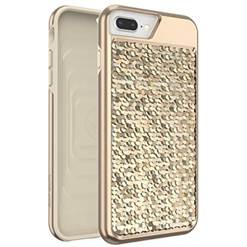 Funda Body Glove Shimmer Reversible Sequins Phone Case f old/Silver