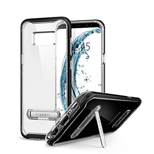 Funda Spigen Funda para Galaxy S8 Plus, Crystal Hybrid,  us - Negro
