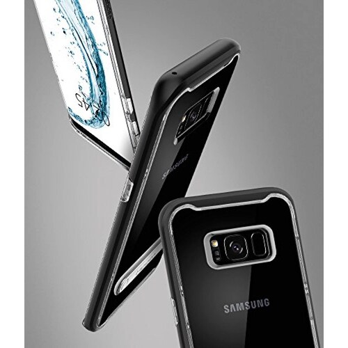 Funda Spigen Funda para Galaxy S8 Plus, Crystal Hybrid,  us - Negro