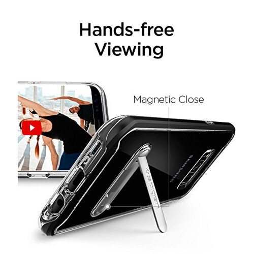 Funda Spigen Funda para Galaxy S8 Plus, Crystal Hybrid,  us - Negro
