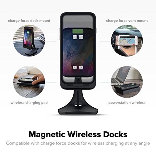 Funda Zagg Mophie Juice Pack Air Wireless, Funda Protect para Iphone 7 Plus/Iphone 8 Plus Color Negro