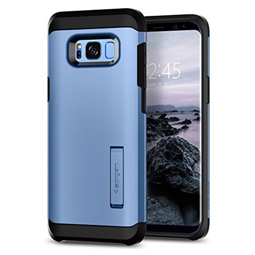 Funda Spigen Funda para Galaxy S8 Plus, Tough Armor, con Azul Coral