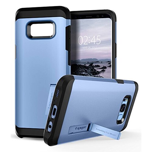 Funda Spigen Funda para Galaxy S8 Plus, Tough Armor, con Azul Coral