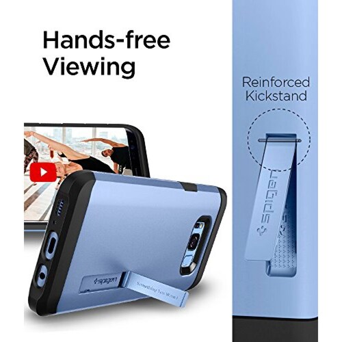 Funda Spigen Funda para Galaxy S8 Plus, Tough Armor, con Azul Coral