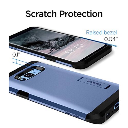 Funda Spigen Funda para Galaxy S8 Plus, Tough Armor, con Azul Coral