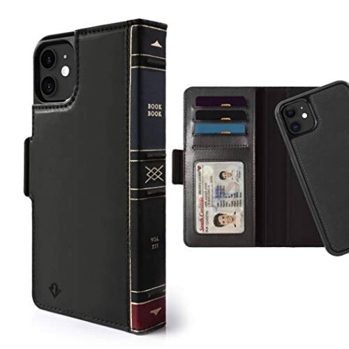 Funda Twelve South Funda Tipo Libro para iPhone 11 | 3 e le (Negro)