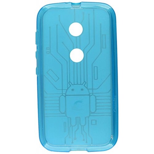 Funda Cruzerlite Moto E Funda, Bugdroid Circuit TPU Caja ro/Naranja