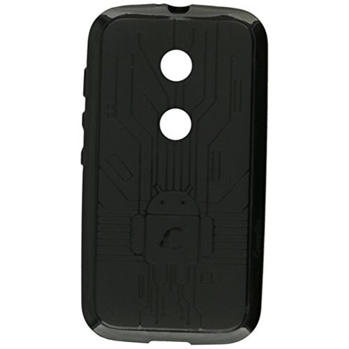 Funda Cruzerlite Moto E Funda, Bugdroid Circuit TPU Caja ro/Naranja