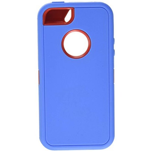 Funda Generic Funda de Silicona para iPhone 5 y 5S, dise Azul y Red