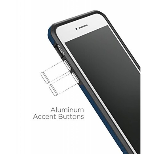 Funda Jaagd Funda para iPhone 8, iPhone 7, Delgada, abso ul Marino)