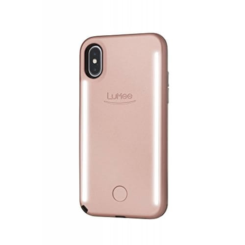 Funda LuMee Duo Selfie Phone Case, Rose | Front & Back L  iPhone XS