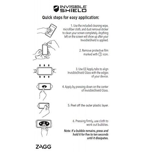 Funda ZAGG InvisibleShield - Protector de visualización  olor Negro