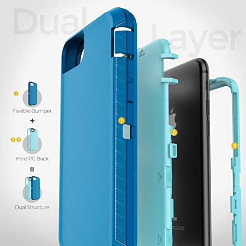 Funda ORIbox - Funda para iPhone 8 Plus y iPhone 7 Plus,  7/8 Plus)
