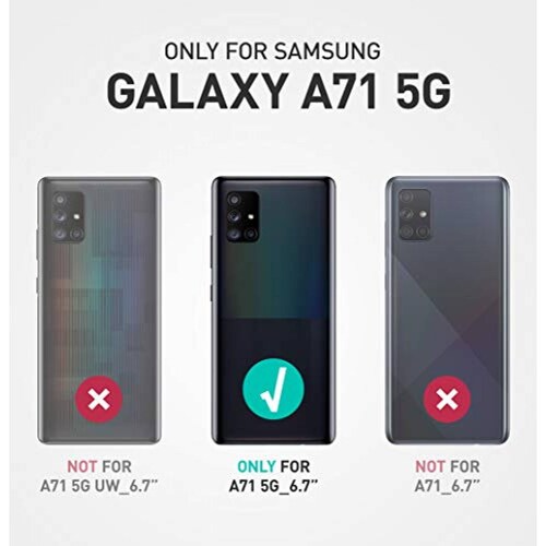 Funda i-Blason Funda para Samsung Galaxy A71 5G [Ares] F 5G (Negro)