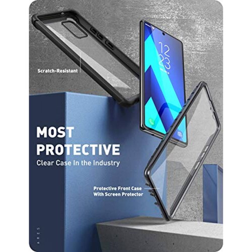 Funda i-Blason Funda para Samsung Galaxy A71 5G [Ares] F 5G (Negro)