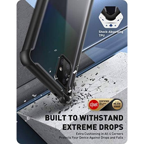 Funda i-Blason Funda para Samsung Galaxy A71 5G [Ares] F 5G (Negro)
