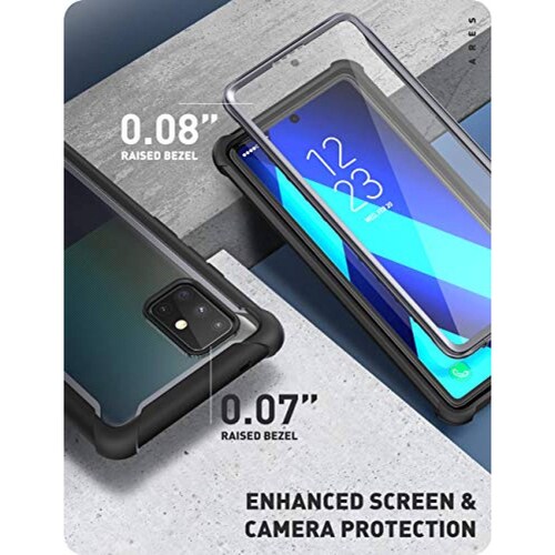 Funda i-Blason Funda para Samsung Galaxy A71 5G [Ares] F 5G (Negro)