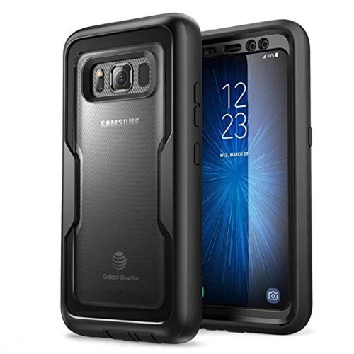 Funda i-Blason Funda para Galaxy S8 Active, Magma de Cue s) (Negro)