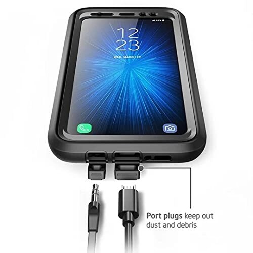 Funda i-Blason Funda para Galaxy S8 Active, Magma de Cue s) (Negro)