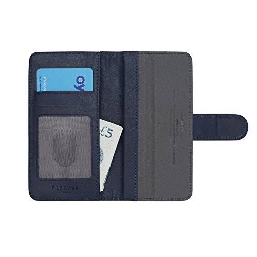 Funda Funda para iPhone 7 Pipetto Magnética Cartera para zul marino