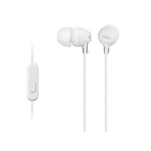 Sony MDREX14APB Audífonos intrauditivos de Silicón, color Blanco