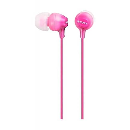 Sony MDREX15LP Audífonos intrauditivos de Silicón, color Rosa