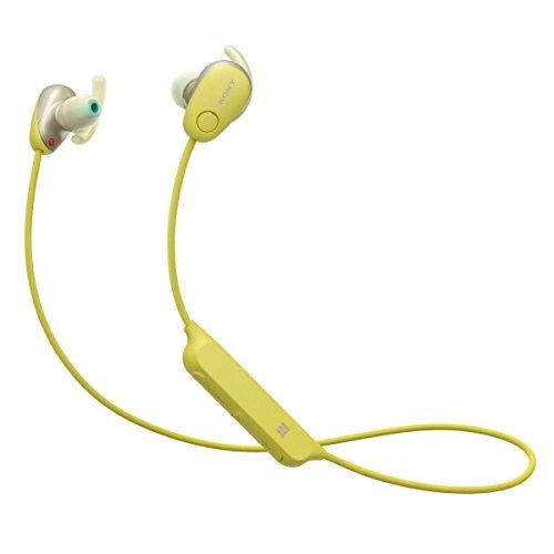Audífonos Sony Bluetooth deportivos internos con noise cance . Amarillo