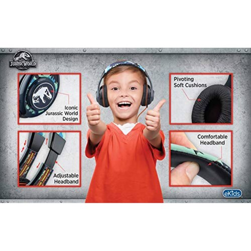 Audífonos Jurassic World 2 Kids Headphones For Kids Adjustable Stereo  me  Travel
